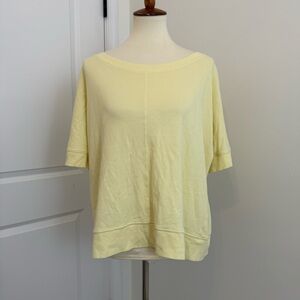 Yellow Short Sleeve Women's Top